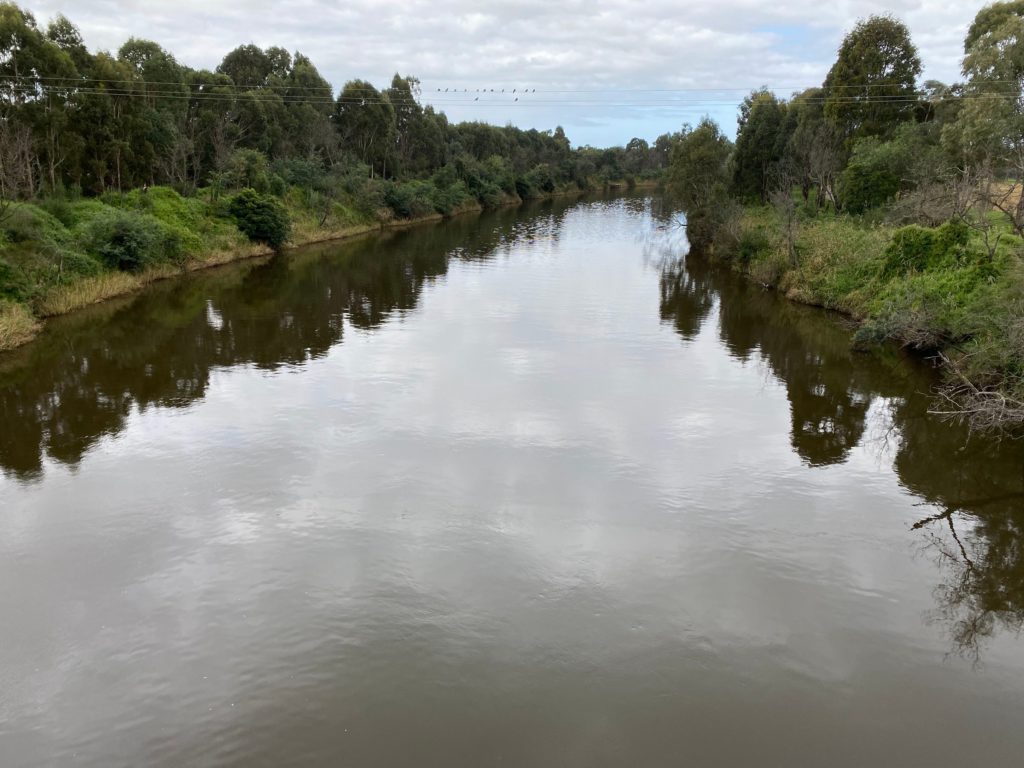 View on the river from the bridge