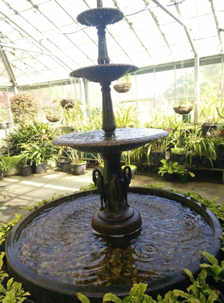 Fountain in the Forest Glade gardens